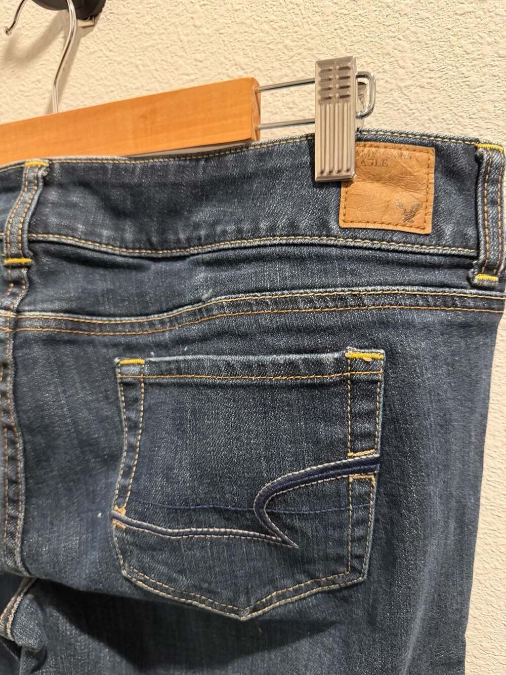 American Eagle Artist Bootcut Jeans Size 16 Regular Dark Wash - Picture 4 of 5